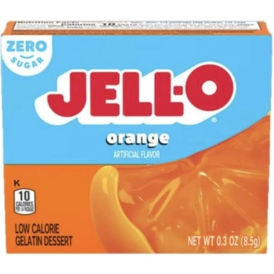 Jell-O zero instantní želatina bez cukru s příchutí pomeranče 8,5 g