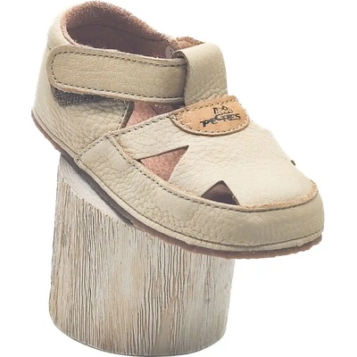 Pegres kožené barefoot sandálky B1096 béžové