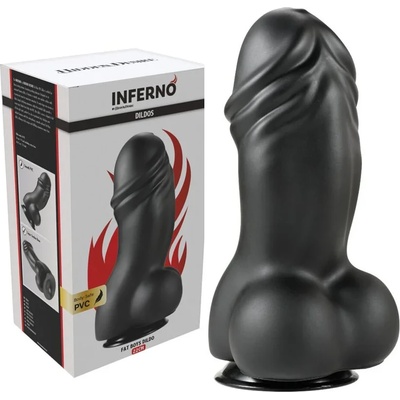 Дилдо с вакуум основа, масивен обем и извита форма 24см. - Inferno Fat Boys (D-245557)