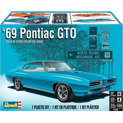 MONOGRAM Plastic ModelKit auto 4530 69 Pontiac GTO The Judge 2N1 1:24