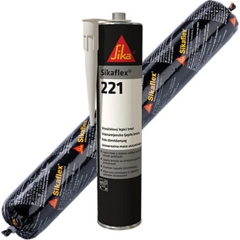 Sika Sikaflex-221 - полиуретанов фугоуплътнител и лепило 0.300л, черен (3732)