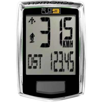 Echowell U-9 čierny cyklopočítač