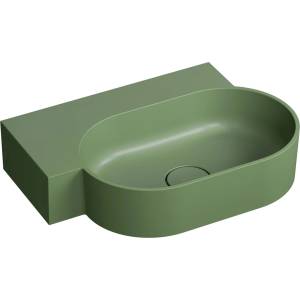 Omnires Ovo M+ 55x38 cm matt left olive (OVO555UWLOL)
