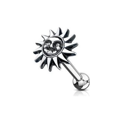Šperky4U cartilage piercing do ucha sluníčko CP1038