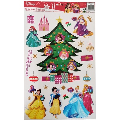 Vianočné nálepky DISNEY XXL Princess