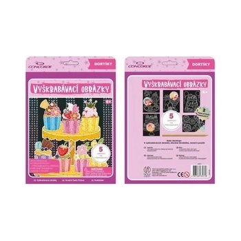 Concorde Vyškrabávacie obrázky Tortičky