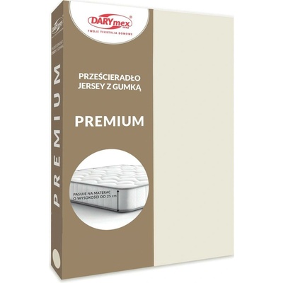 Darymex jersey prostěradlo Premium přírodní 90X200