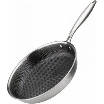 Elitehoff OCELOVÁ PÁNEV 28 CM S VOŠTINOVÝM POVLAKEM E-7549