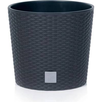Prosperplast Kvetináč RATO ROUND s vkladom 20 cm antracitový