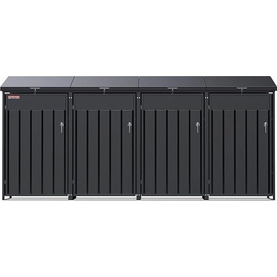 Scorpion elektro s.r.o.Přístřešek na 4 popelnice D12GG4Z antracit – Zbozi.Blesk.cz