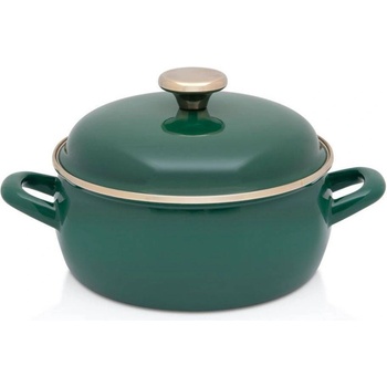 Metalac Posude 24 см плитка зелена емайлирана тенджера Metalac Posude дизайн Royal