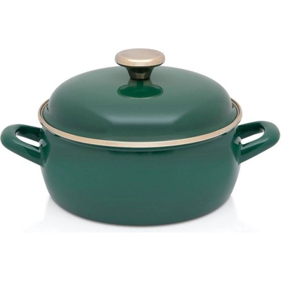 Metalac Posude 24 см плитка зелена емайлирана тенджера Metalac Posude дизайн Royal