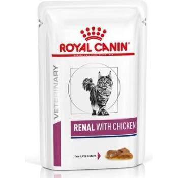 Royal Canin Renal Cat Chicken Pouch - формулирана в подкрепа на бъбречната функция 85gr