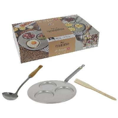 Panvica na lievance MINERAL B 27 cm, s obracačkou a naberačkou, de Buyer