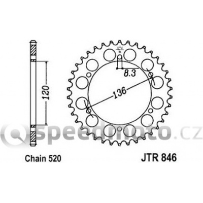 JT Sprockets JTR 846-45 | Zboží Auto