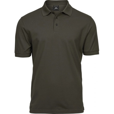 TeeJays polokošile TJ 1405 elastická krátký rukáv pánská COT-181405b6601 olivová tmavá