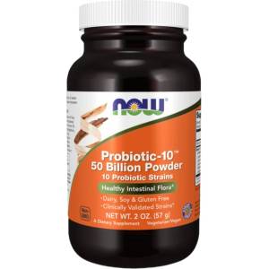 NOW Probiotic-10 50 Billion Powder [57 грама]