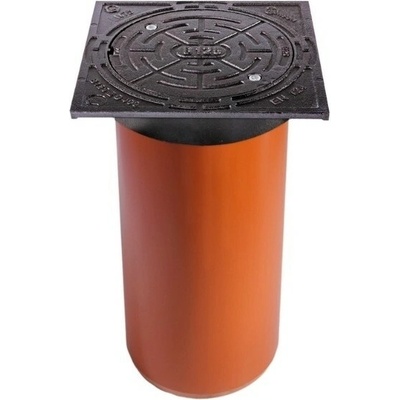 Promodos line Kanalizační teleskop DN315 plastový s litinovým plným poklopem D400 500 mm – Zboží Dáma