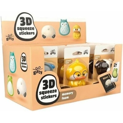 Gifty 3D sqeeze stickers mix 4