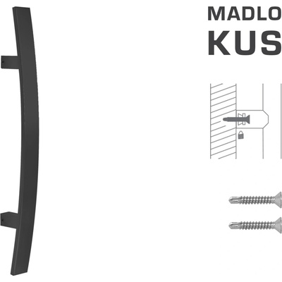 MPkovania FT - MADLO kód K41C 40x10 mm ST ks Rozteč madla: 300 mm, Rozmer profilu madla: 40x10 mm, Dĺžka: 500 mm