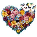 Milliwood Дървен пъзел Milliwood, Celebrating, 100 ч. - Цветно сърце (XS-FloralHeart-5080-C) - homeshop