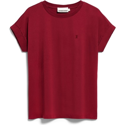 Armedangels Дамска тениска ARMEDANGELS Women's Idaa Logo T-shirt - Velvet Red - размер XXL (116-6799-4916)