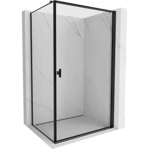 Mexen Mist-B кабина за душ с отваряне на врата дясно 80 x 95 см, черна рамка, черна - 8A2T-080-095-70-70-P (8A2T-080-095-70-70-P)