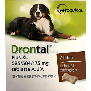 Drontal Drontal® Plus 35 кг таблетки A. U. V. 1 х 2 бр