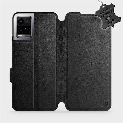Mobiwear kožené flip Vivo Y33s Černé L_BLS