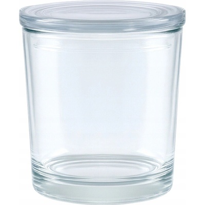 Gift Home Sklenená nádoba na liate sviečky 500 ml s vrchnákom, 1 ks, hrubé sklo