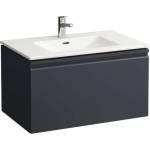 Laufen Pro S - Шкафче с умивалник, 80x50 см, 1 чекмедже, матово графитно H8609634801041 (H8609634801041)