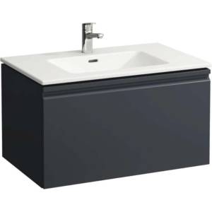 Laufen Pro S - Шкафче с умивалник, 80x50 см, 1 чекмедже, матово графитно H8609634801041 (H8609634801041)