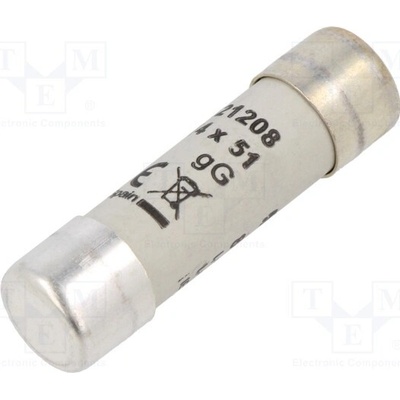 DF ELECTRIC 421208 Pojistka: tavná; 14x51mm; keramická,kulatý,průmyslová; 8A; 500VAC