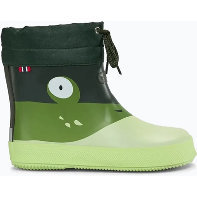 Viking Детски гумени ботуши Viking Alv Barefoot Paw Print light green/green