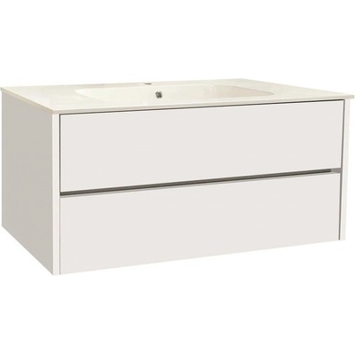 Inter Ceramic Конзолен PVC шкаф ICP 9955, Inter Ceramic, с умивалник, 99x45x55см (9955)