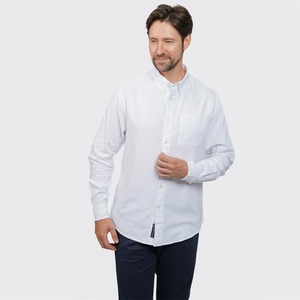 Howick Риза с дълъг ръкав Howick Classic Oxford Long Sleeve Shirt - White
