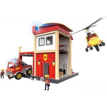 Playtive Súprava domčeka s figúrkami hasičská stanica