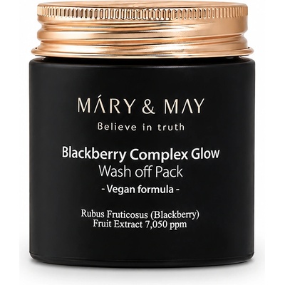 Mary&May Антиоксидантна глинена маска с ефект против стареене MARY&MAY Blackberry Complex Glow Washoff Pack (Anti-age) 125g