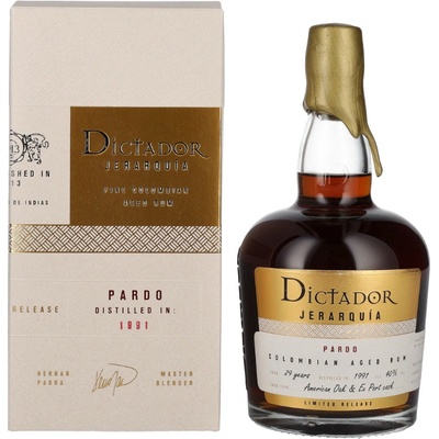 Dictador Jerarquia Pardo 1991 40% 0,7 l (karton)