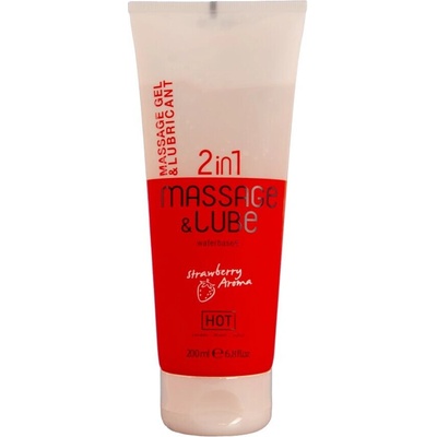 HOT Massage & Glide Gel 2in1 Strawberry 200ml