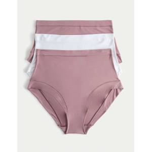 Marks & Spencer Бикини с технология Flexifit и висок процент модал, комплект 3 бр. Marks & Spencer розов Marks & Spencer | Rozov | ЖЕНИ | 8