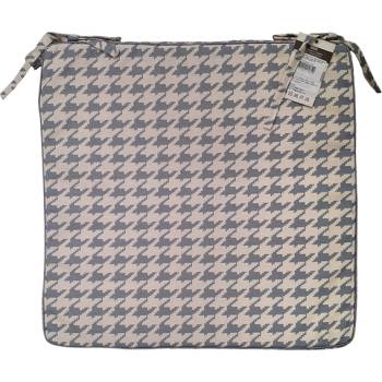 Image 1 of Ned bed linen ВЪЗГЛАВНИЦА ЗА СТОЛ С ЦИП 45х45х4см СИВ ДЕКОРАТИВЕН РЪБ geometric m02268 3.5СМ v-5 (geometric m02268 3.5СМ v-5)