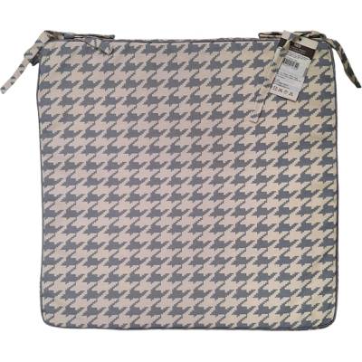 Ned bed linen ВЪЗГЛАВНИЦА ЗА СТОЛ С ЦИП 45х45х4см СИВ ДЕКОРАТИВЕН РЪБ geometric m02268 3.5СМ v-5 (geometric m02268 3.5СМ v-5)