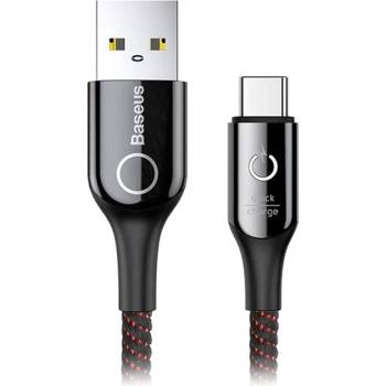 Base Baseus C-shaped кабел Type-C с автоматично изключване - Черен 734219 (263039_Черно)