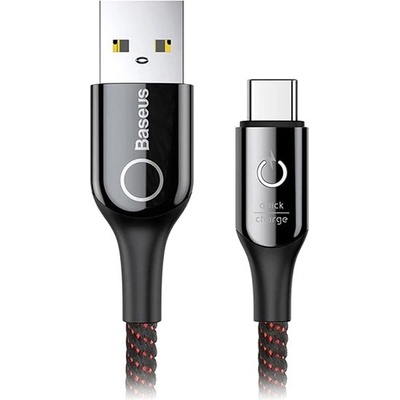 Base Baseus C-shaped кабел Type-C с автоматично изключване - Черен 734219 (263039_Черно)