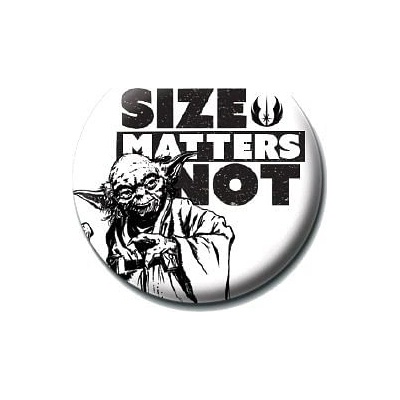 Pyramid International placka Star Wars Size Matters Not