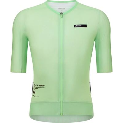 Santini Фланелка с къс ръкав за колоездене Santini Mads Pedersen Momentum Series Short Sleeve Jersey Cycling jersey - Verde Menta (056-4329-0212)