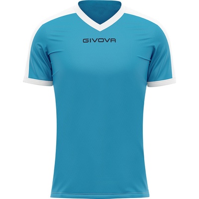 Givova Revolution Interlock Futbalový dres svetlomodrá biela MAC04 0503