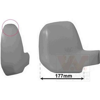 Kryt, vonkajšie zrkadlo VAN WEZEL 0905844