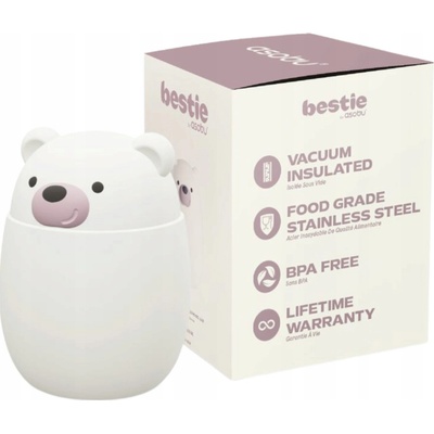Asobu dětská termoska na jídlo Bestie Foodie 600 ml medvěd